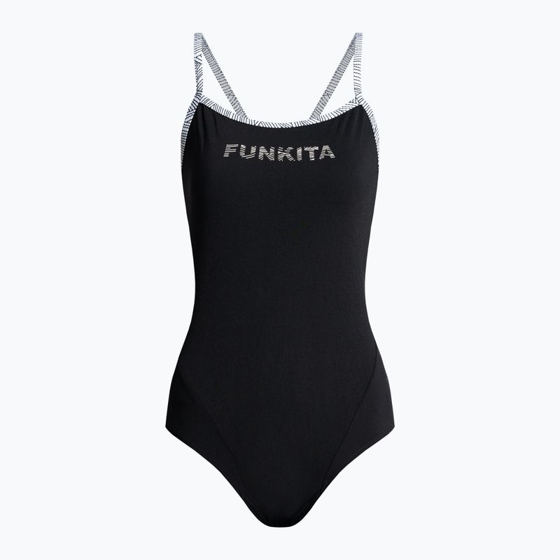 Strój pływacki jednoczęściowy damski Funkita Single Strap One Piece black current