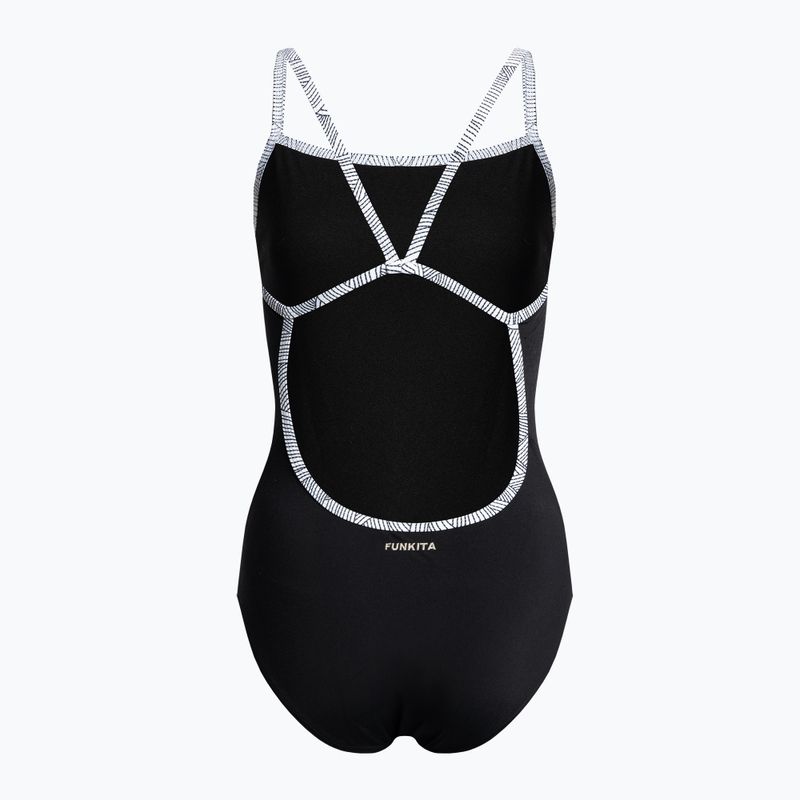 Strój pływacki jednoczęściowy damski Funkita Single Strap One Piece black current 2