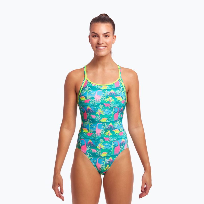 Strój pływacki jednoczęściowy damski Funkita Diamond Back One Piece prehistoric party 2