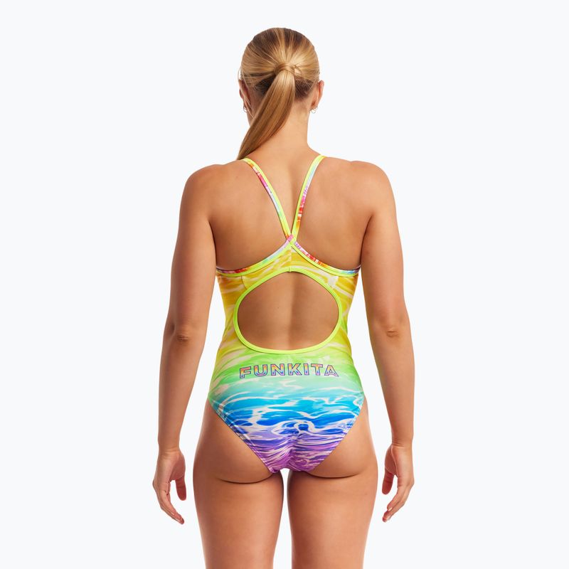 Strój pływacki jednoczęściowy damski Funkita Diamond Back One Piece lake acid 4