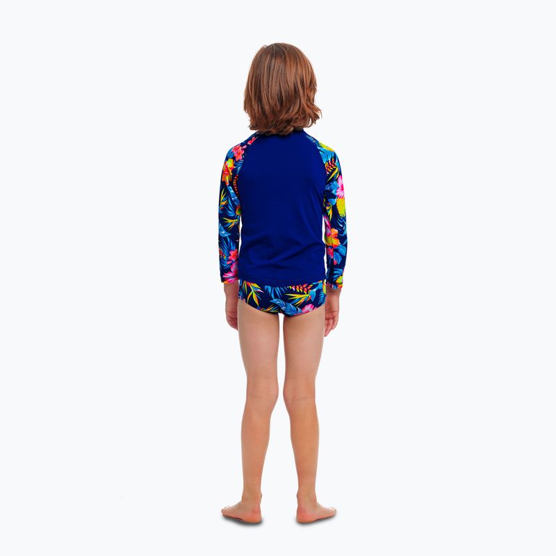 Longsleeve do pływania dziecięcy Funky Trunks Zippy Rash Vest in bloom 3