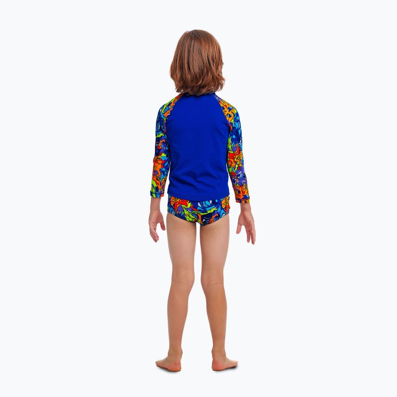 Longsleeve do pływania dziecięcy Funky Trunks Zippy Rash Vest mixed mess 3