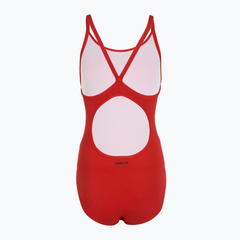 Strój pływacki jednoczęściowy damski Funkita Diamond Back One Piece still red 2