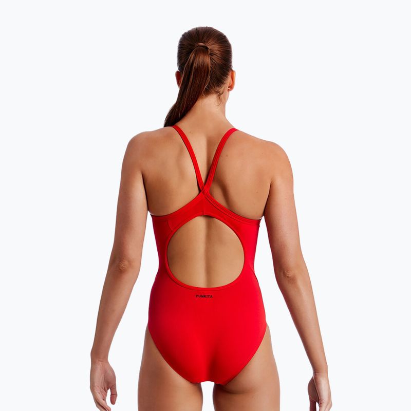 Strój pływacki jednoczęściowy damski Funkita Diamond Back One Piece still red 2