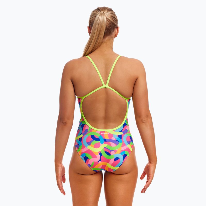 Strój pływacki jednoczęściowy damski Funkita Single Strap One Piece curly wurly 3