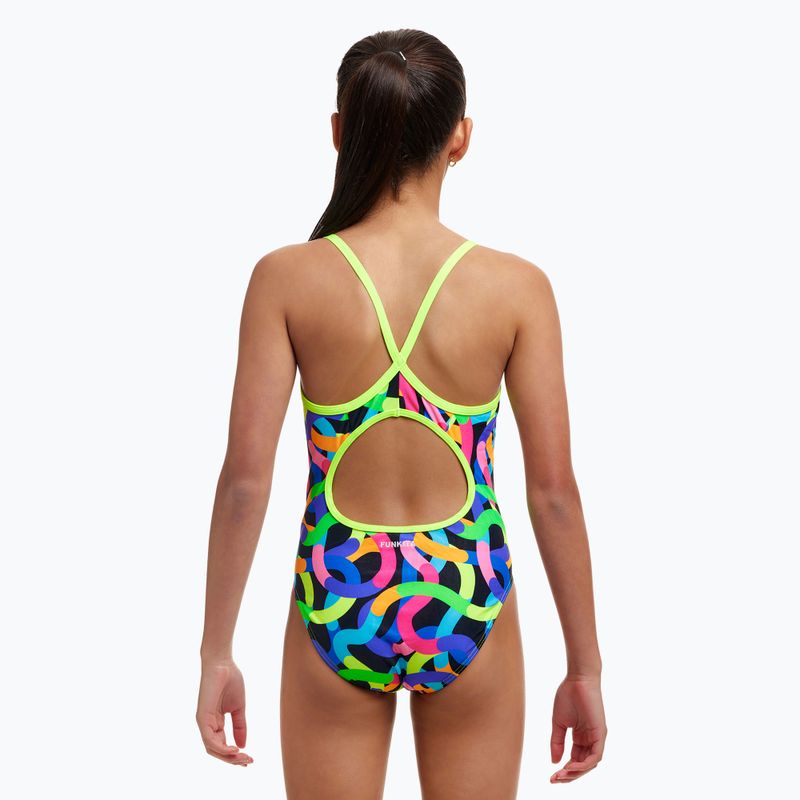 Strój pływacki jednoczęściowy dziecięcy Funkita Diamond Back One Piece got worms 3