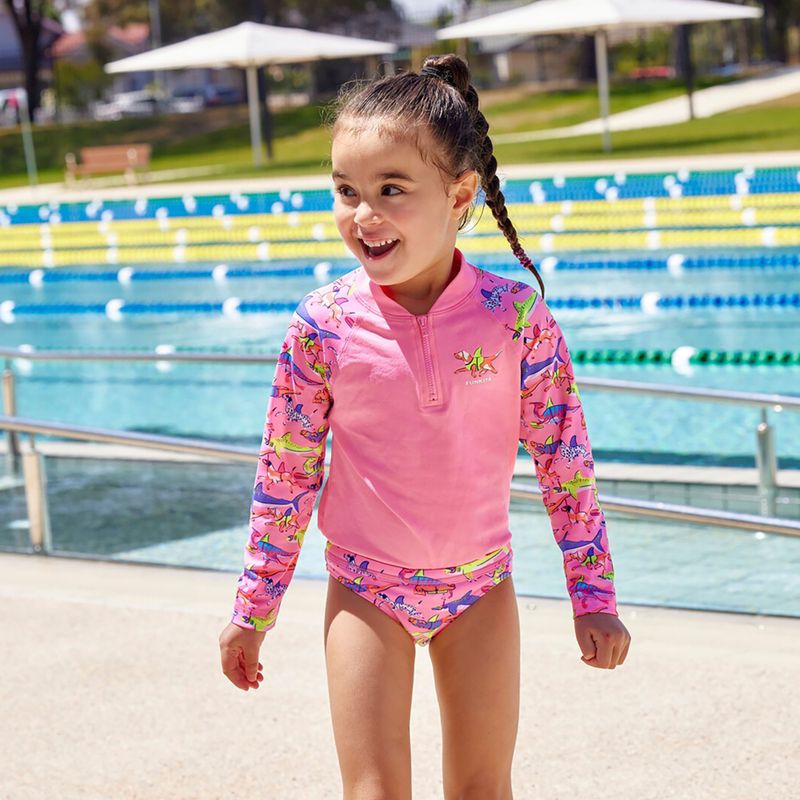 Longsleeve + majtki do pływania dziecięce Funkita Zippy Rashie & Brief learner lane 10
