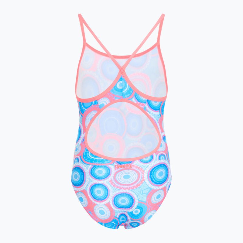 Strój pływacki jednoczęściowy dziecięcy Funkita Diamond Back One Piece bundjalung blue 2