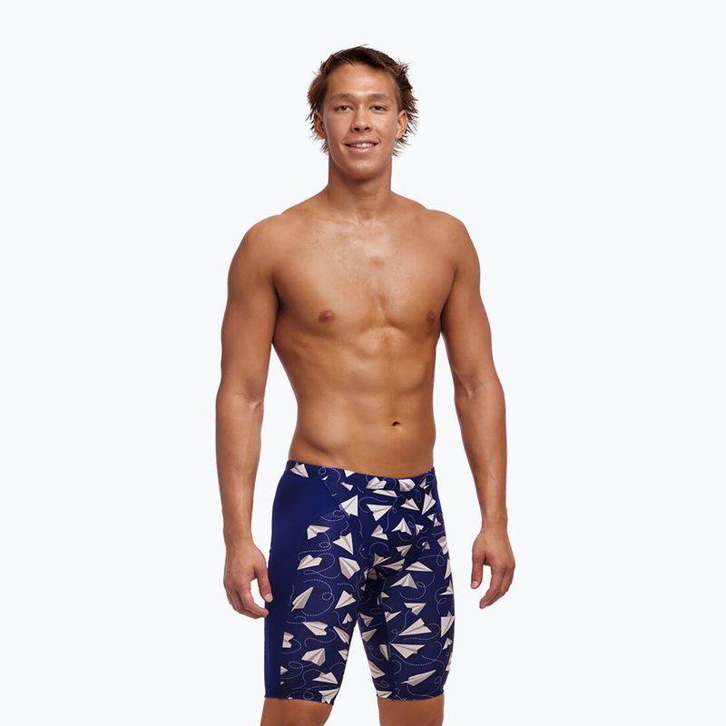 Jammery pływackie męskie Funky Trunks Training Jammers paper plain