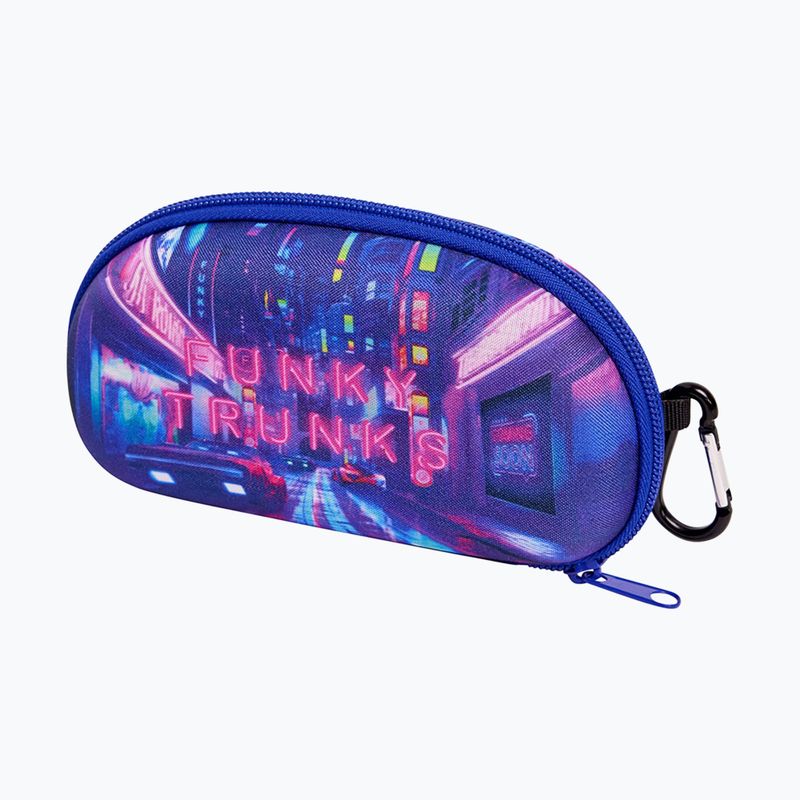 Etui na okulary pływackie Funky Trunks Case Closed Goggle cyber city 3