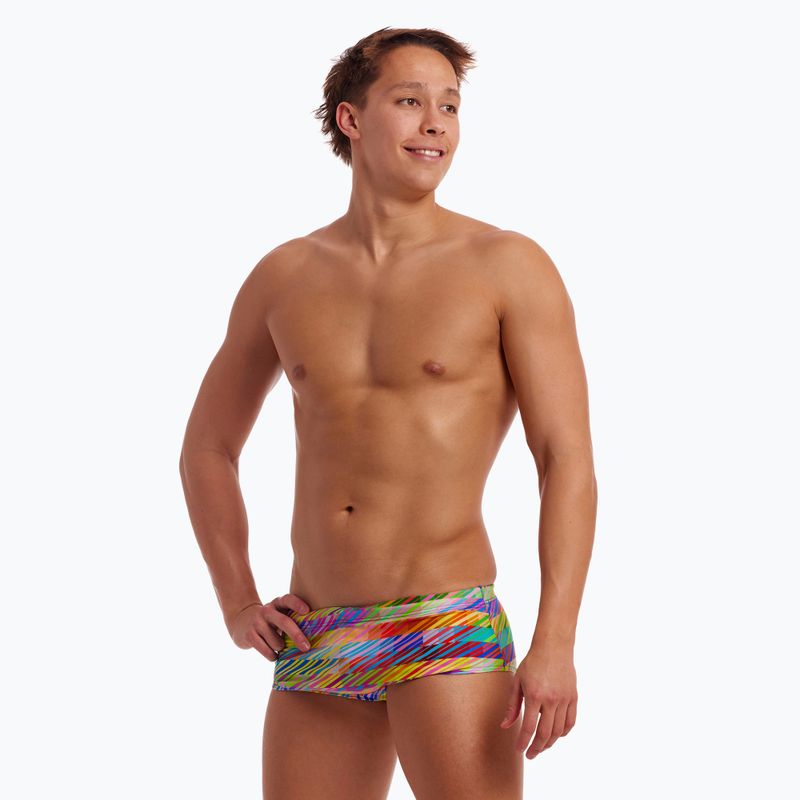 Bokserki pływackie męskie Funky Trunks Sidewinder Trunks static stack 4