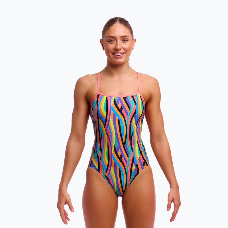 Strój pływacki jednoczęściowy damski Funkita Single Strap One Piece curl curl 2