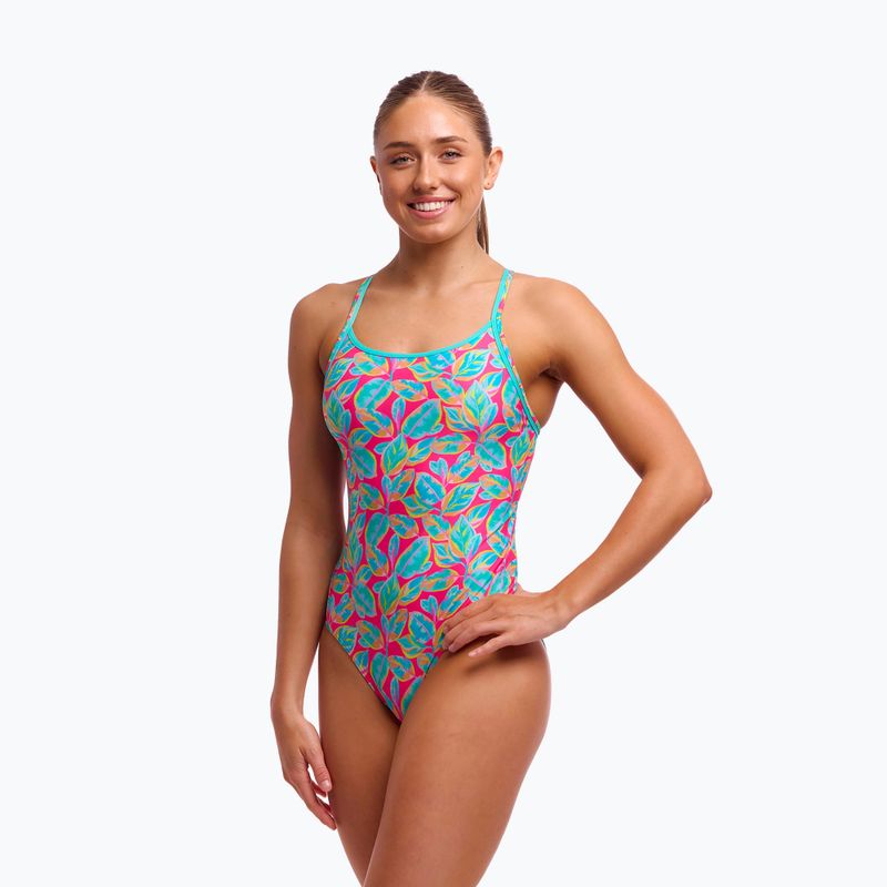 Strój pływacki jednoczęściowy damski Funkita Diamond Back One Piece planted pink 3