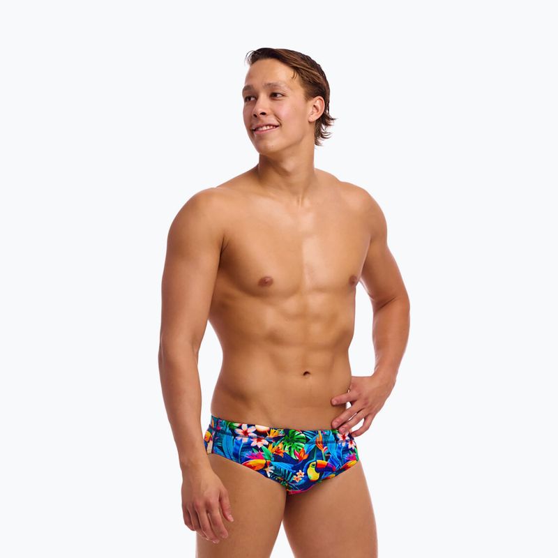 Slipy pływackie męskie Funky Trunks Seamed Briefs birdie wordie 2