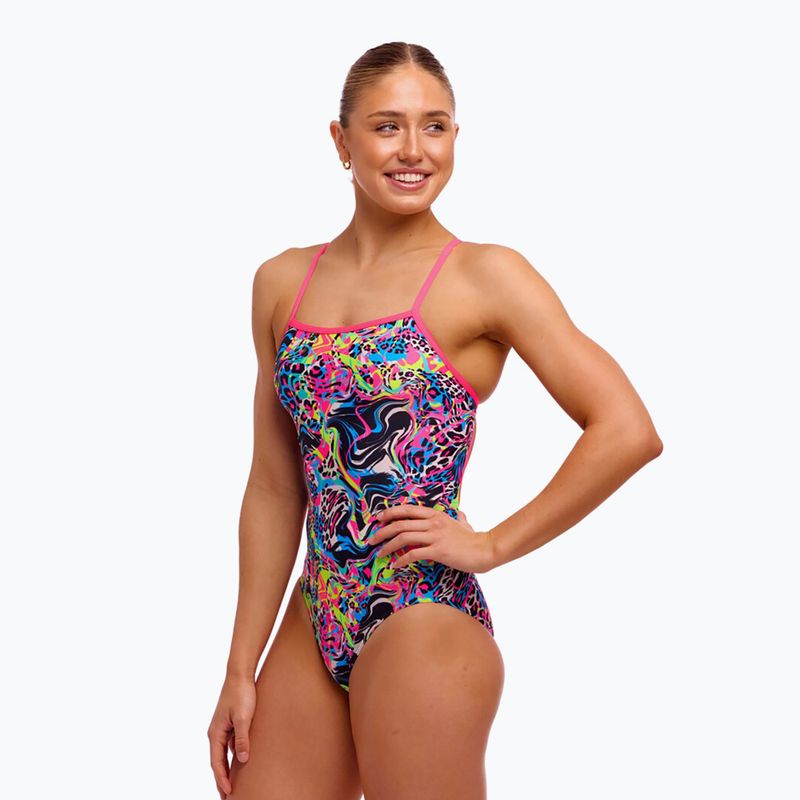 Strój pływacki jednoczęściowy damski Funkita Single Strap One Piece lolly leopard 3