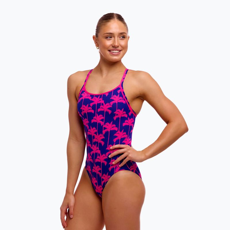Strój pływacki jednoczęściowy damski Funkita Diamond Secure One Piece pinky palms 2