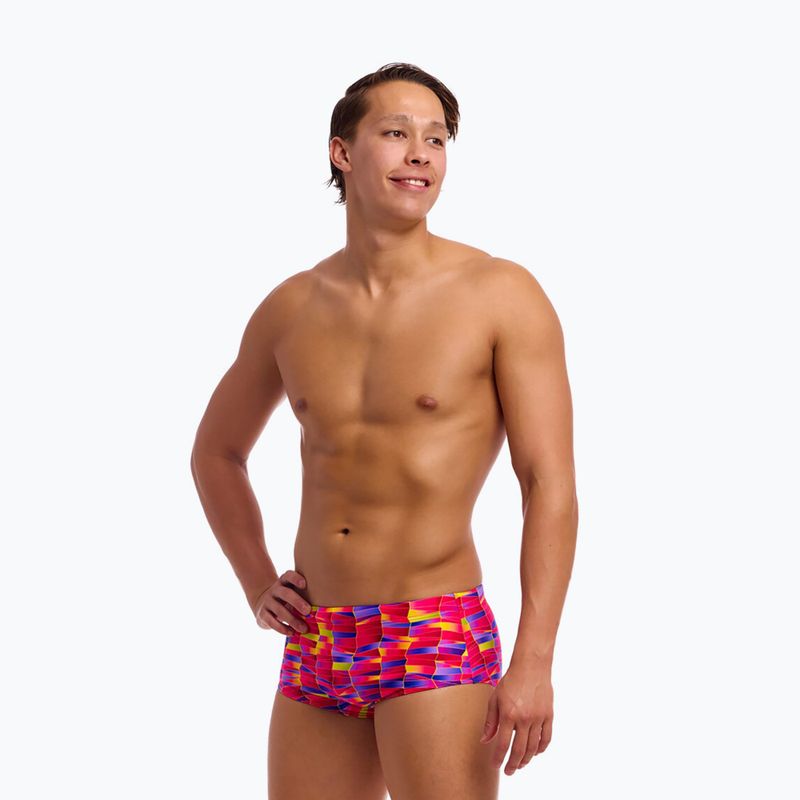 Bokserki pływackie męskie Funky Trunks Sidewinder Trunks wriggle walls 2