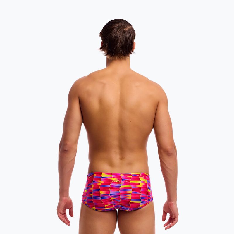 Bokserki pływackie męskie Funky Trunks Sidewinder Trunks wriggle walls 3