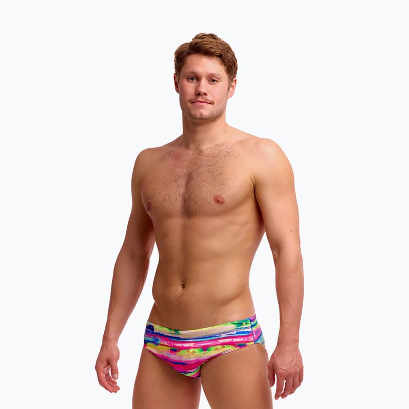 Slipy pływackie męskie Funky Trunks Classic Brief paint patch