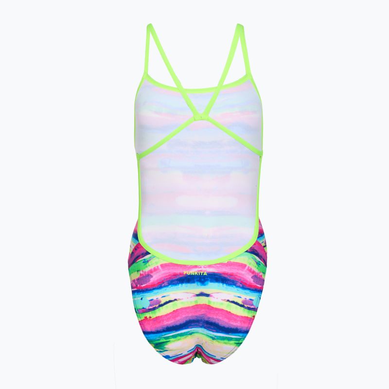 Strój pływacki jednoczęściowy damski Funkita Single Strength One Piece paint patch 2