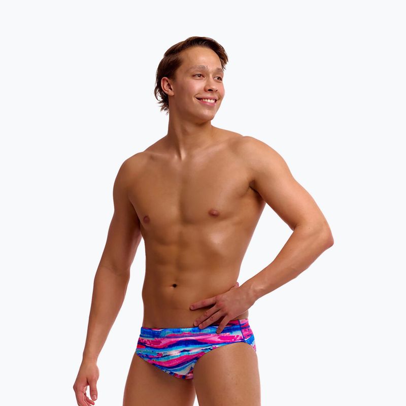 Slipy pływackie męskie Funky Trunks Classic Brief colour cutaway 3