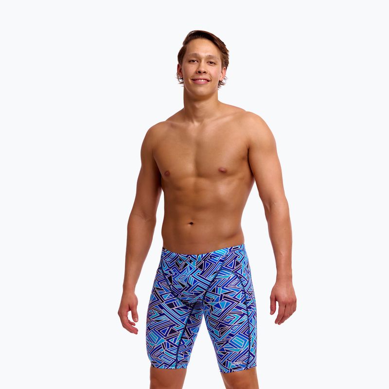 Jammery pływackie męskie Funky Trunks Training Jammers blue bits 2