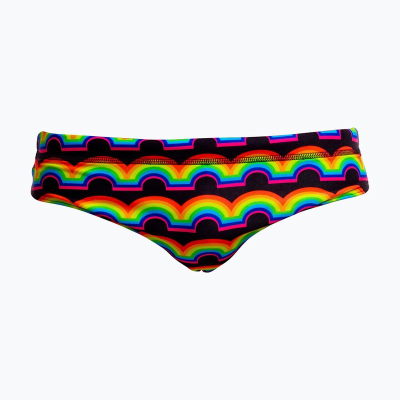 Slipy pływackie męskie Funky Trunks Classic Brief rainbowie