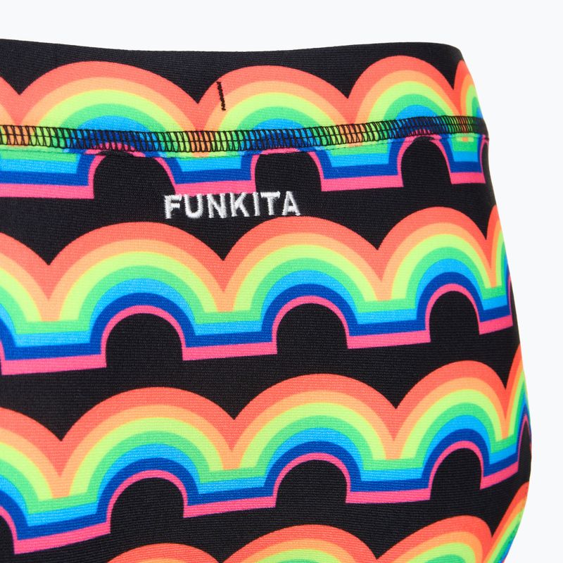 Dół od stroju kąpielowego Funkita Sports Brief rainbowie 3