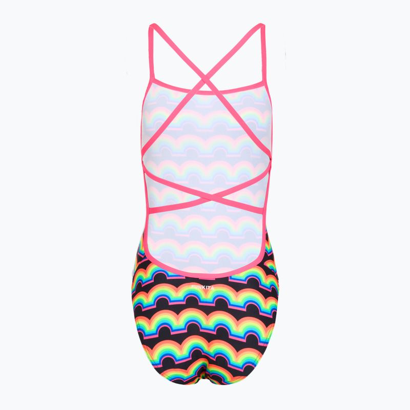 Strój pływacki jednoczęścioy damski Funkita Strapped In One Piece rainbowie 2
