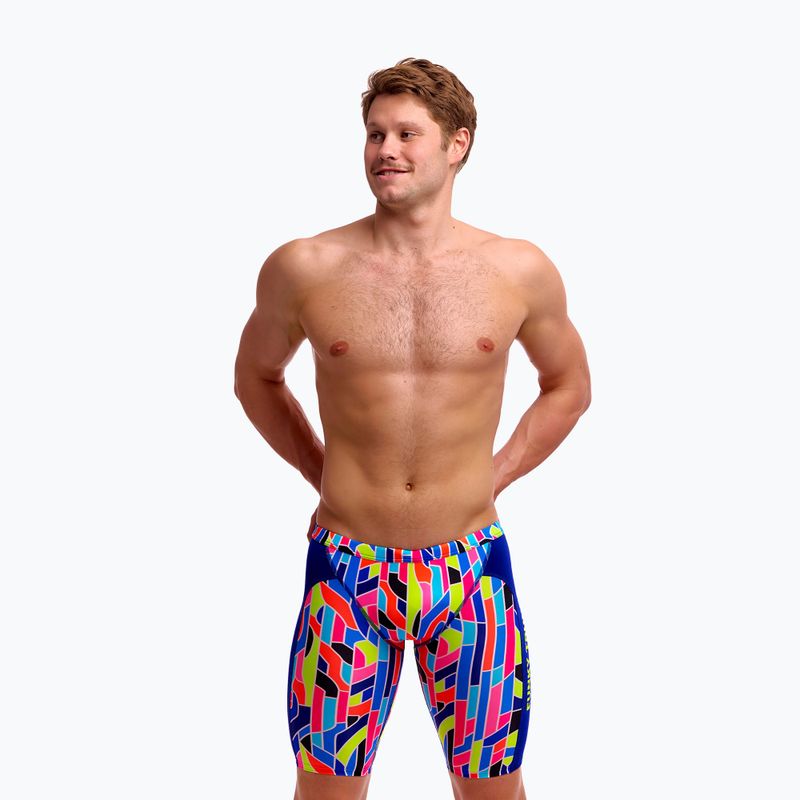 Jammery pływackie męskie Funky Trunks Training Jammers fauit lines 2