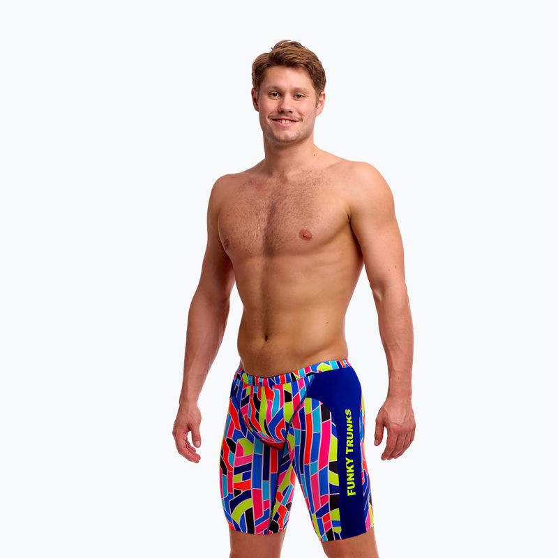 Jammery pływackie męskie Funky Trunks Training Jammers fauit lines 3