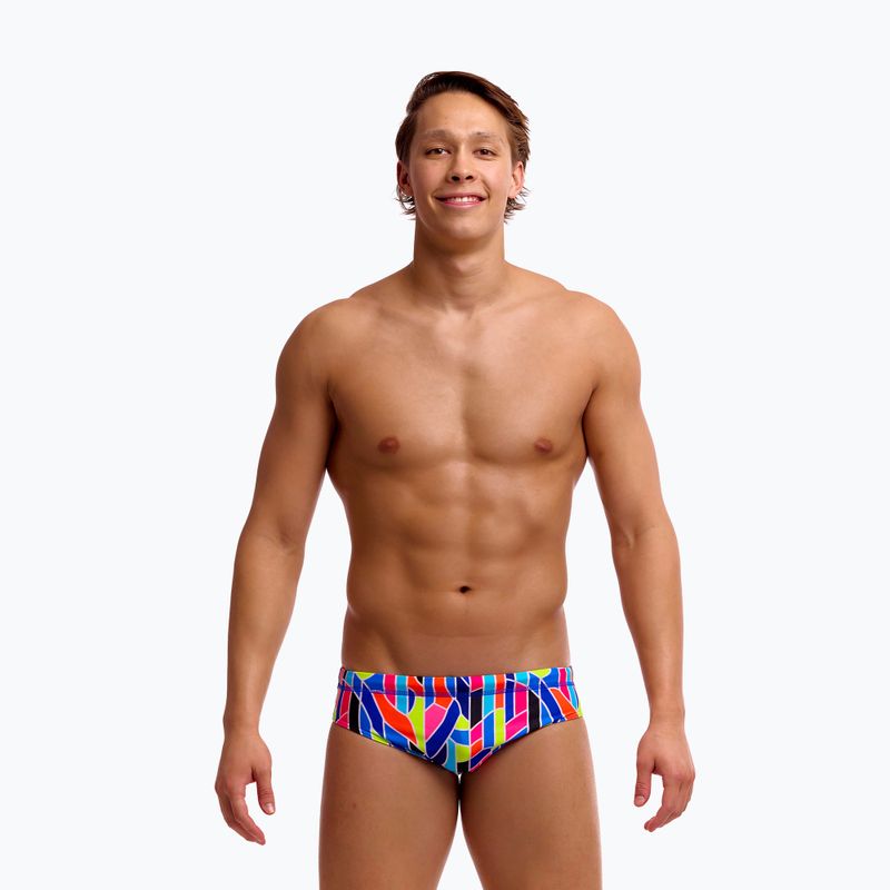 Slipy pływackie męskie Funky Trunks Classic Brief fault lines 2
