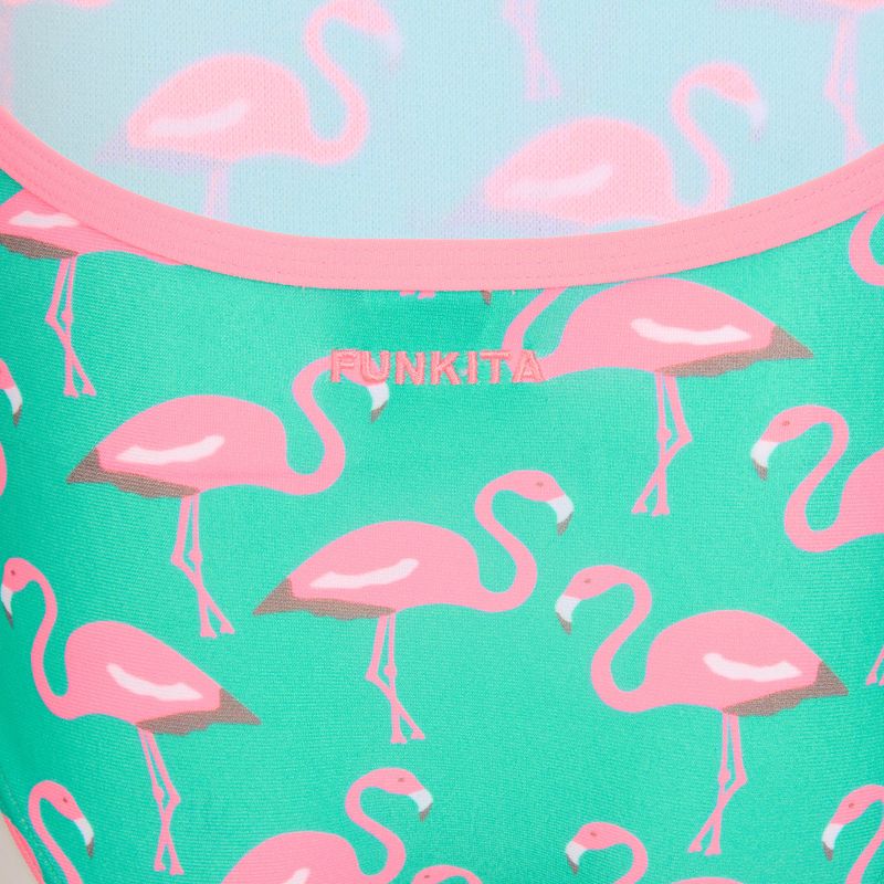Strój pływacki jednoczęściowy dziecięcy Funkita Single Strap One Piece go flamingo! 3