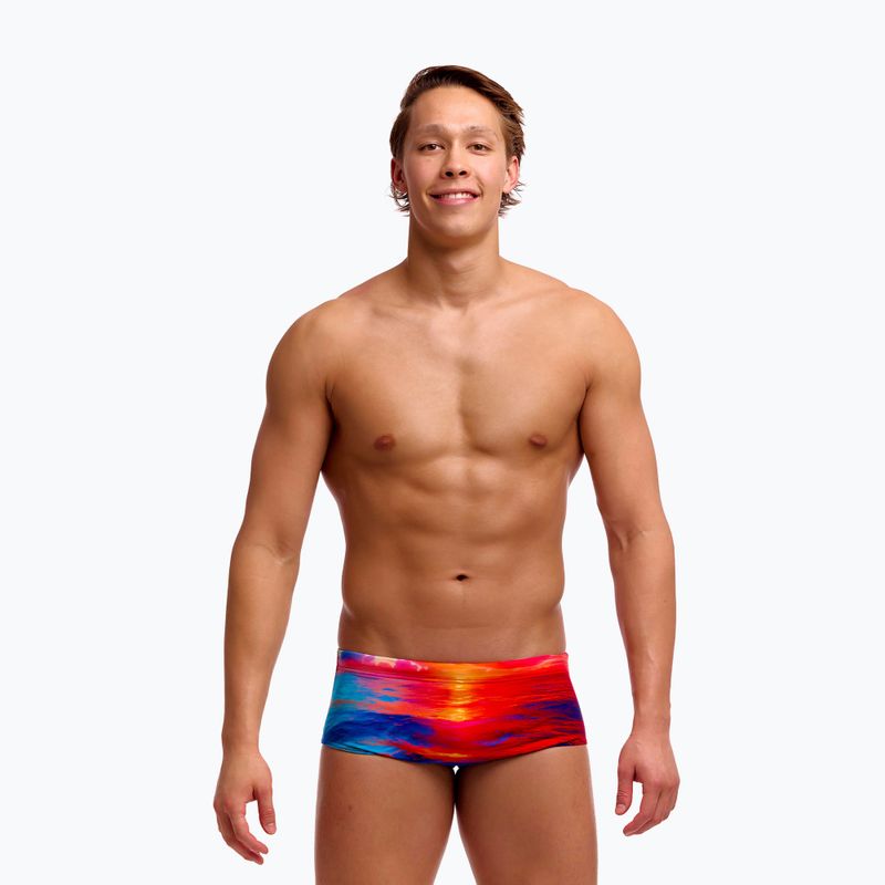 Bokserki pływackie męskie Funky Trunks Sidewinder Trunks sunset delight 2