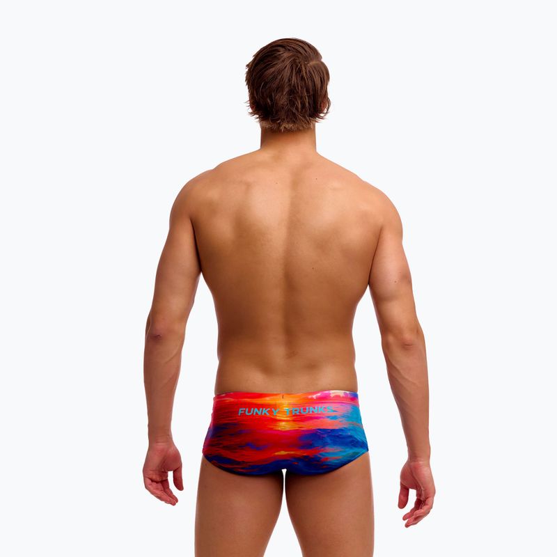 Bokserki pływackie męskie Funky Trunks Sidewinder Trunks sunset delight 4