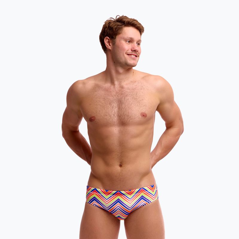 Slipy pływackie męskie Funky Trunks Classic Brief down up 3