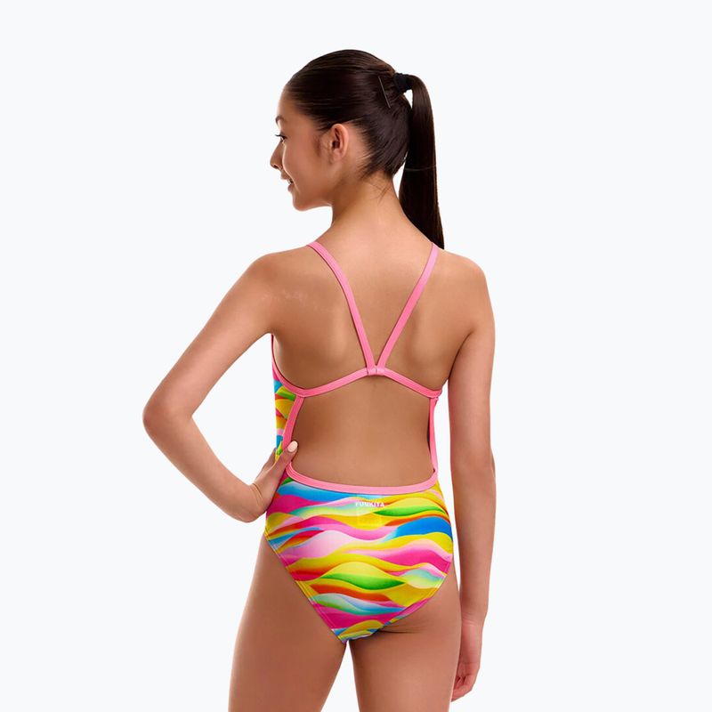 Strój pływacki jednoczęściowy dziecięcy Funkita Single Strap One Piece maybe wavy 2