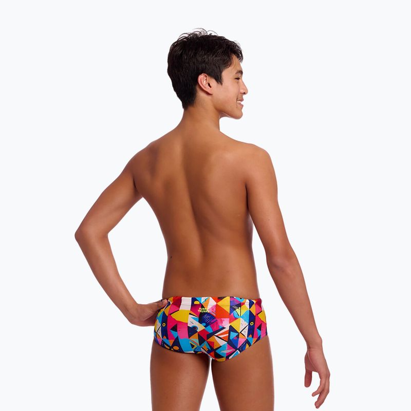 Bokserki pływackie dziecięce Funky Trunks Sidewinder Trunks broken blox 2
