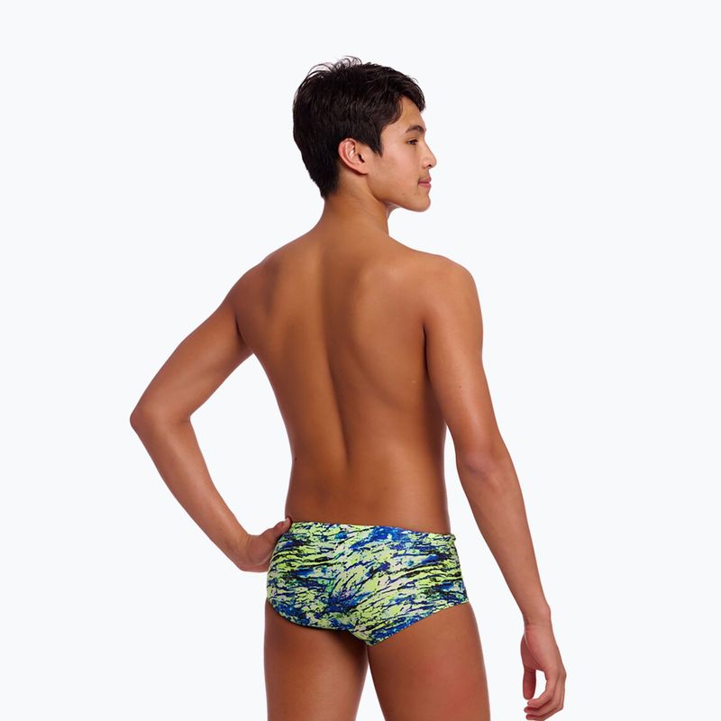 Bokserki pływackie dziecięce Funky Trunks Sidewinder Trunks scaled black 2