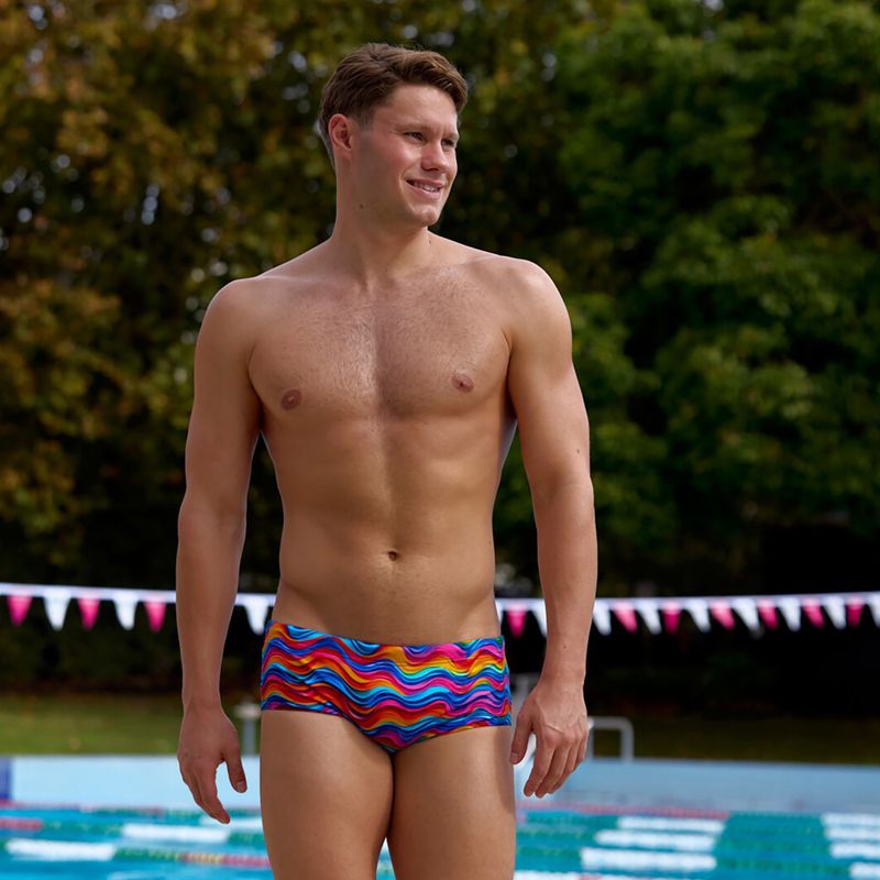 Bokserki pływackie męskie Funky Trunks Sidewinder Trunks plastic fantastic 3