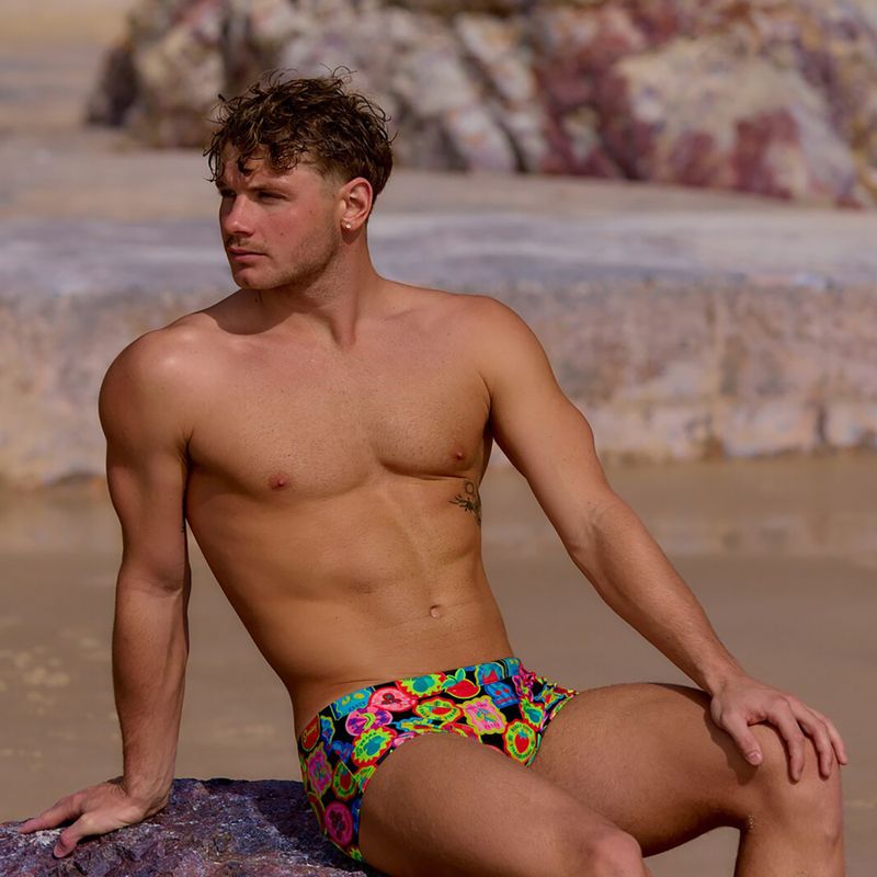 Bokserki pływackie męskie Funky Trunks Sidewinder Trunks berry good 6