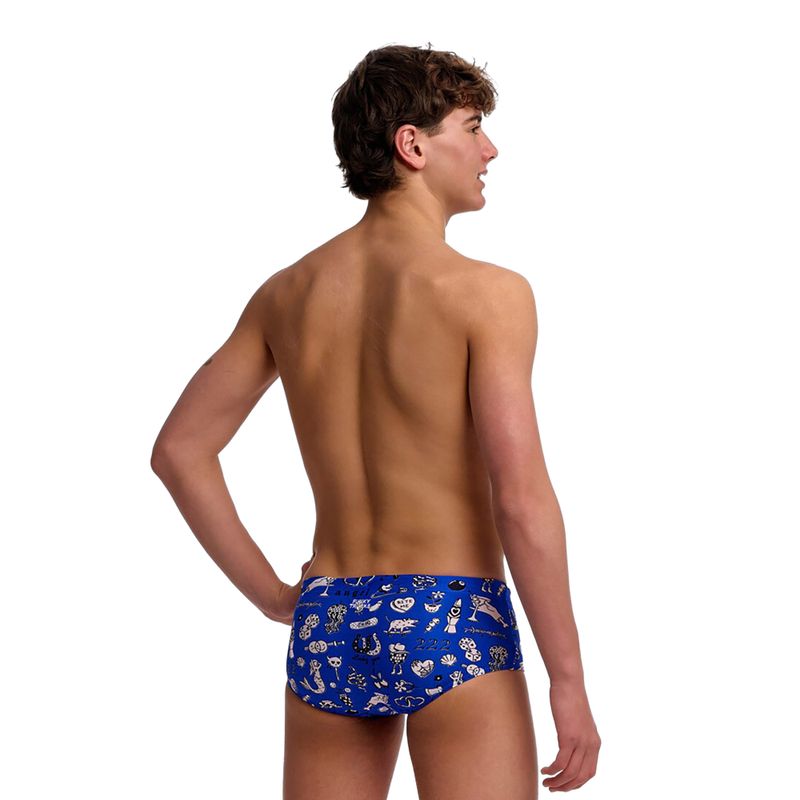 Bokserki kąpielowe chłopięce Funky Trunks Sidewinder Trunks scratchy 2