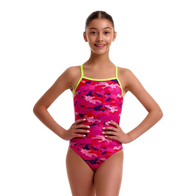 Strój kąpielowy jednoczęściowy dziecięcy Funkita Strapped In One Piece special pops 2