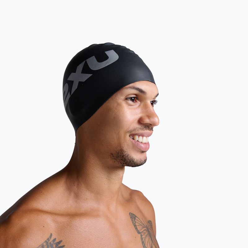 Czepek pływacki 2XU Silicone black/black 5