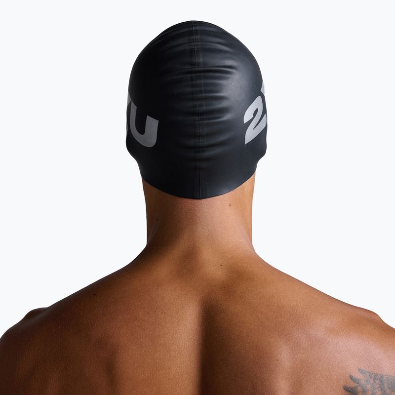 Czepek pływacki 2XU Silicone black/black 6