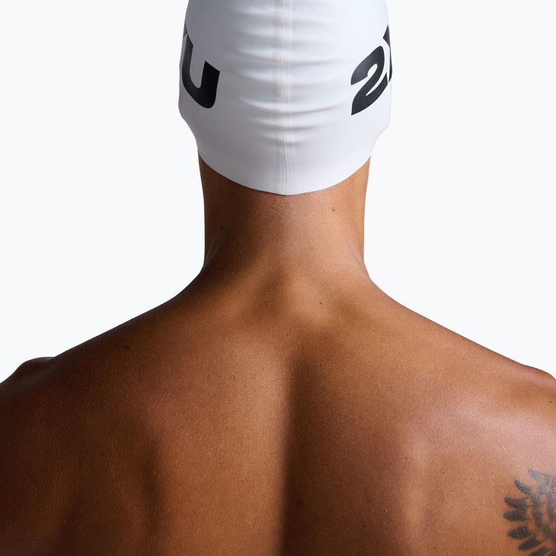 Czepek pływacki 2XU Silicone white/white 5