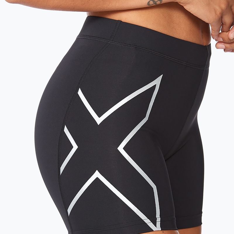 Spodenki treningowe damskie 2XU Core Compression 5" black/silver 4