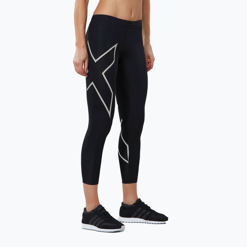 Legginsy treningowe damskie 2XU Core Compression 7/8 black/silver 3