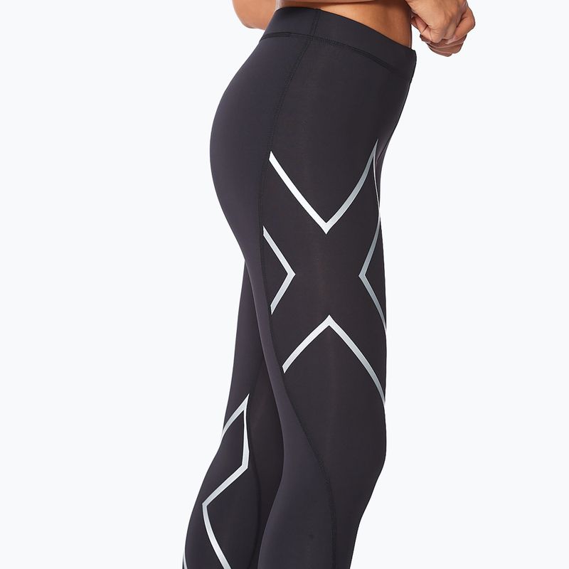 Legginsy treningowe damskie 2XU Core Compression 7/8 black/silver 5