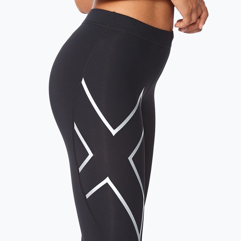 Legginsy treningowe damskie 2XU Core Compression 3/4 black/silver 4